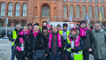 Streikende der gkl berlin vor dem Roten Rathaus