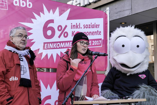 Warnstreik vor dem ITDZ Berlin